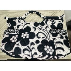 Vera Bradley Gabby Night And Day Retired Pattern Black and White Pur